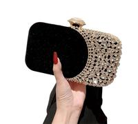 MZRAN Borse da donna, pochette glitterata da donna, borsetta da sera, piccola borsa a tracolla per telefono, borsa a tracolla con staccabile