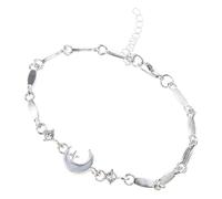 MZRAN Braccialetto da polso in lega con cristalli di ghiaccio luccicanti e chiusura sicura per abiti alla moda, elegante design a stella