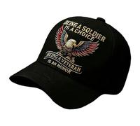 MZRAN Cappello commemorativo pieghevole per onorare i soldati in cotone leggero blocco traspirante per viaggi cappello casual