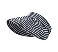 MZRAN Cappello da ciclismo a righe alla moda con copertura del bordo estesa Compatti Cappelli sportivi pieghevoli per viaggi Essential Wide Border Ciclismo Cappello in nylon