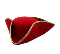 MZRAN Cappello da pirata leggero tricorno coloniale divertente carnevale pirata carnevale partito carino per donne adulte coloniale maschio