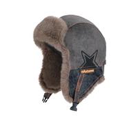 MZRAN Cappello invernale ispessito termico con paraorecchie per uomo donna freddo antivento poliestere sci all'aperto pendolarismo antivento termico copertura auricolare cappello, Nero , Taglia unica