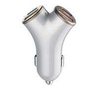 MZRAN Caricabatteria da auto rapido da 48 W Layout a 4 slot Due USB Tipo C Uscita ad alta corrente per ricarica simultanea Dispositivo Multiplo Caricabatteria da auto Compatibilità