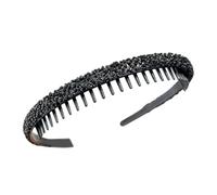 MZRAN Cerchietto per capelli con strass, antiscivolo, elegante, per donne e ragazze per uso quotidiano