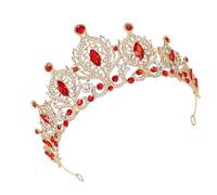MZRAN Cerchietto per capelli elegante per feste di compleanno, matrimonio, da regina, per ragazze e spettacoli