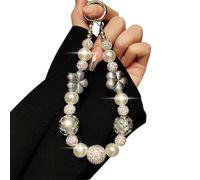 MZRAN Cinghia da polso antiscivolo per custodia per telefono con perline cordino a catena per ragazze donne facile da attaccare cinturino staccabile con design anti goccia