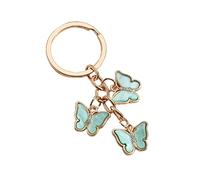 MZRAN Ciondolo portachiavi colorato a forma di farfalla con ciondolo per auto, ornamento da appendere portachiavi, accessori decorativi per donne, ciondolo colorato da appendere per borsa, E4118