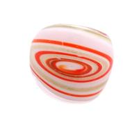 MZRAN Cultural Fusions Wire Wrapped Floreale Anelli di Vetro Galaxyed Ispirare Gioielli Fatti A Mano Confortevole Artistica Wirework Anelli, Misura unica, come descritto, come descritto