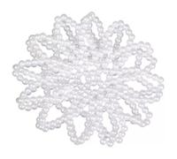 MZRAN Durability - Elegante copertura per chignon, con perle, per esecutori ed eventi