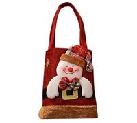 MZRAN Elegante sacchetto regalo per bambini con design multi-pattern per la borsa di caramelle di Natale per i bambini regalo carino, Pupazzo di neve, One Size