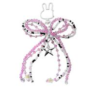 MZRAN Estetica Portachiavi Accessori Bella Stella Gatti Zampe Archi Borsa Charms Anelli Auto Per Donna Ragazza Estetica, B