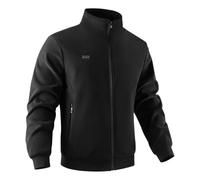 MZRAN Giacche riscaldanti ricaricabili in pile con pacco batteria 8 zone giacche riscaldate con colletto per donne uomini con batteria inclusa, Nero , 4X-Large