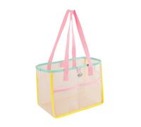 MZRAN Grande borsa a rete traspirante borsa a tracolla pieghevole organizzata spaziosa borsa interna per piscina palestra o uso di viaggio borsa della spesa in rete ad asciugatura rapida, B, One Size