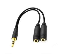MZRAN Il cavo splitter professionale da 3,5 mm consente di collegare vari dispositivi con migliorare la stabilità dei segnali e la struttura del metallo Cavo di collegamento audio simultaneo