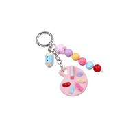 MZRAN Iniziale Artista Portachiavi Palette Bag Charms Accessori Anelli Auto Per Le Donne Borsa Zaino Decor Regali Estetico Portachiavi Accessori, Q1935 4