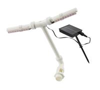 MZRAN Le fontane solari ad alta pressione raddoppiano la testa per gli accessori solari resistenti alle intemperie resistenti alla corrosione dello stagno e dei cortili del grande stagno