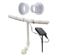 MZRAN Le fontane solari ad alta pressione raddoppiano la testa per gli accessori solari resistenti alle intemperie resistenti alla corrosione dello stagno e dei cortili del grande stagno