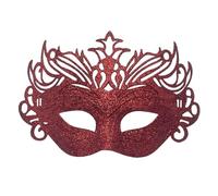 MZRAN Mezza regolabile traspirante con corone glitterate integrate per giochi di ruolo per teatro, cosplay, eventi, Halloween, cosplay