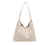 MZRAN Mezzaluna Borse A Tracolla Per Le Donne Piccola Borsa A Tracolla Borsa Punk Rivetti Frizioni Hoboes Toted Bag Ascelle Borse Hoboes Toted Borse Per Le Donne, bianco, One Size