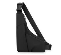 MZRAN Piccola borsa a tracolla borsa da viaggio casual messaggeri multifunzionale petto con cinghia regolabile per uomo adolescenti uomo petto casual pack tracolla regolabile, Nero , One Size