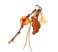 MZRAN Portachiavi in corda intrecciata con ciondolo da appendere alla moda, accessori per borsa, borsa per auto, zaino, decorazione borsa