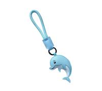 MZRAN Portachiavi in pelle sostenibile a forma di delfino con diverse opzioni di animali, ideale per valorizzare stili individuali, Delfino, Taglia unica