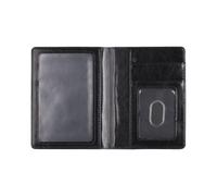 MZRAN Pratico portafoglio passaporti in pelle PU elegante modello goffrato passaporti custodia protettiva viaggio essenziale carta organizzata PU supporto in pelle, Nero , Bellezza di massa