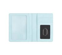 MZRAN Pratico portafoglio passaporti in pelle PU elegante modello goffrato passaporti custodia protettiva viaggio essenziale carta organizzata PU supporto in pelle, Azzurro, Bellezza di massa