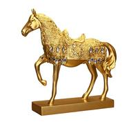 MZRAN Statua di cavallo in resina Sculture decorative figurine animali da tavolo ornamento simboli ricchezza carriera decorazioni per la casa scultura statua animale