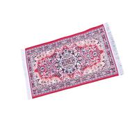 MZRAN Tappeto in miniatura facile da pulire in tessuto morbido per la decorazione della stanza dei bambini, realistico, per la casa delle bambole