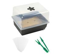 MZRAN Vassoio di avviamento per piantine antivento Controllo dell'umidità regolabile per pomodoro peperone melanzane coltivazione Home Garden Project modulare Piantine Starter Tray