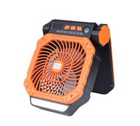 MZRAN Ventilatore di raffreddamento ricaricabile solare multifunzione con luce LED impostazione 4 velocità Design portatile per campeggio escursionismo avventura ventilatore da campeggio solare