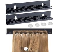 MZSX 2 pcs Supporto per le estensioni dei capelli, espositore acrilico della cremagliera del colore dei capelli, per l'intreccio dei capelli, organizzatore dell'espositore dei capelli