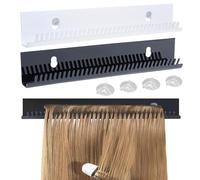MZSX 2 pcs Supporto per le estensioni dei capelli, espositore acrilico della cremagliera del colore dei capelli, per l'intreccio dei capelli, organizzatore dell'espositore dei capelli