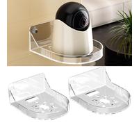 MZSX 2 PCS Supporto per telecamera a parete, supporto per telecamere di sorveglianza per interni, ripiano universale adesivo per telecamera di sicurezza, staffe per montaggio a parete della telecamera