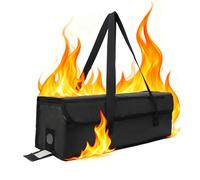 MZSX Borsa per batteria Ebike, Borsa sicura per lipo ignifuga, Facile Conservazione e Trasporto delle Batterie 49 x 16 x 16 cm Grande Capacità, Ebike batteria di protezione (Nero)