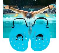 MZSX Palette per il nuoto, con cinghie regolabili, palette per il nuoto per adulti e ragazzi, attrezzatura e kit per l'allenamento in piscina, adatto agli adulti, accessori per l'allenamento (blu)