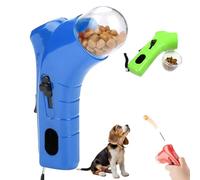 mzvoo Spara Croccantini per Gatti,Giocattolo Distributore di Cibo per Cani,Giocattolo Interattivo con Dispenser per Dolcetti per Animali,Alimentatore di Cibo per Cani con Pistole A Mano