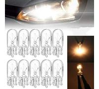 MZY1188 10pcs lampadine alogene, Bianco Caldo 12V 5W T10 W5W 194 168 luci Targa Auto Larghezza lampade lampadine alogene Luce di Segnalazione Accessorio Auto