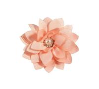 MZYFDC 10 pezzi 5, cm 2,1" piccolo strato di fiori artificiali in tessuto for matrimonio chiffon loto festa artigianato casa for capelli Per DIY Matrimoni Torte Festa Casa Decorazione(Peach)