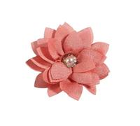 MZYFDC 10 pezzi 5, cm 2,1" piccolo strato di fiori artificiali in tessuto for matrimonio chiffon loto festa artigianato casa for capelli Per DIY Matrimoni Torte Festa Casa Decorazione(Dusty Pink)