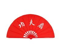 MZYFDC 2 Pezzi Tai Chi Kung Fu Fan Yoga Ventaglio in Osso di plastica da palco Pieghevole per Kung Fu E Tai Chi(Color 01)