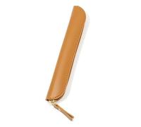 MZYFDC Astuccio portapenne in pelle PU fatto a mano, custodia for matite, cancelleria creativa, protettiva, materiale scolastico(Brown)