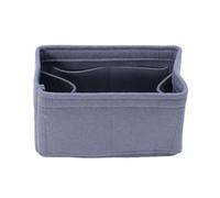 MZYFDC Borsa con inserto in feltro for trucco interna Borse di stoccaggio portatili da viaggio for cosmetici Organizer for le donne Per Gite All'aperto, Picnic, Shopping(Gray,22x11x13cm)