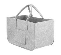 MZYFDC Borsa Portaoggetti Grigia In Feltro Cestino In Tasca For Legna Da Ardere For Per Gite All'aperto, Picnic, Shopping