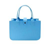 MZYFDC Borse da viaggio for la spesa in tinta unita con borsa in feltro di grande capacità Per Gite All'aperto, Picnic, Shopping(Light blue)