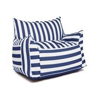 MZYFDC Copri Sacco Poltrona Coprisedile for pouf in Oxford for esterni, senza imbottitura interna(Dark blue)