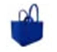 MZYFDC Large Felt Shopping Bags Multifunction Tote Bag For Grocery With Handle Toy Sundries Storage Organizer Per Gite All'aperto, Picnic, Shopping(Blue,M 30x20x10cm)