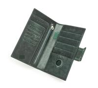 MZYFDC Portafoglio in pelle for passaporto di famiglia, porta carte, custodia for AirTag, borsa da viaggio for famiglie(Green)