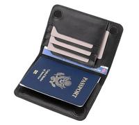 MZYFDC Portafoglio portapassaporto in pelle, porta carte di credito da viaggio for uomo e donna, accessorio internazionale